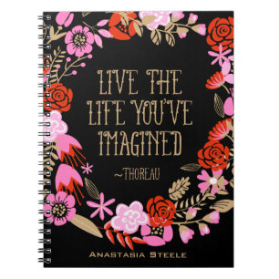 Carnet Inspiration personnalisée Vie Vie Imaginée Citatio