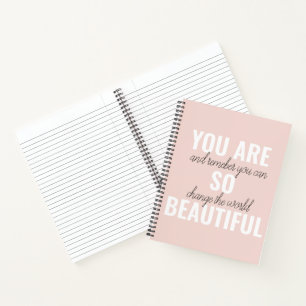 Carnet Inspiration Vous Êtes Si Belle Citation Positive 