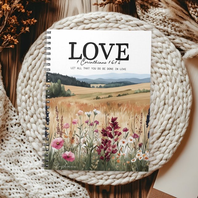 Carnet Inspirational Bible Verse 1 Corinthians 16:14 (Créateur téléchargé)