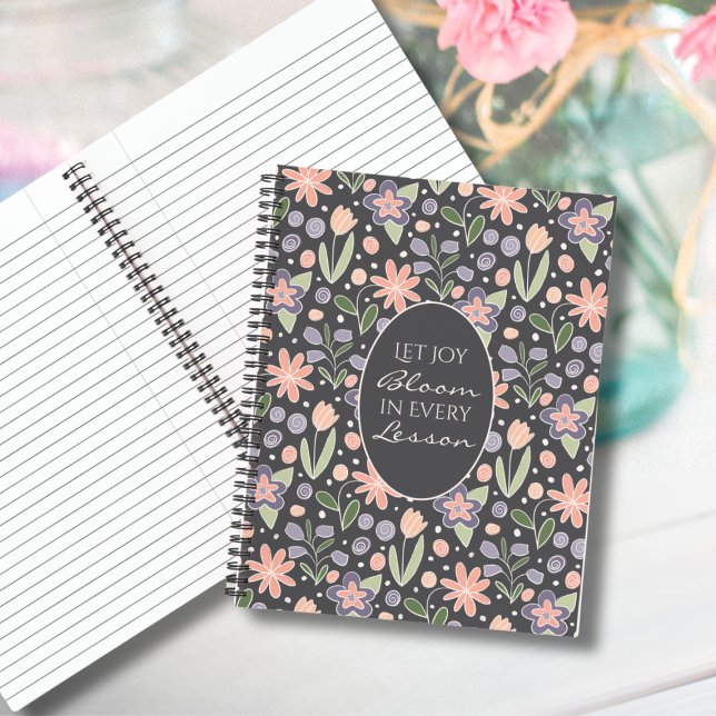 Carnet Inspirational Teacher Journal–Let Joy Bloom Design (Inspirational Teacher Journal – “Let Joy Bloom in Every Lesson” Floral Design)