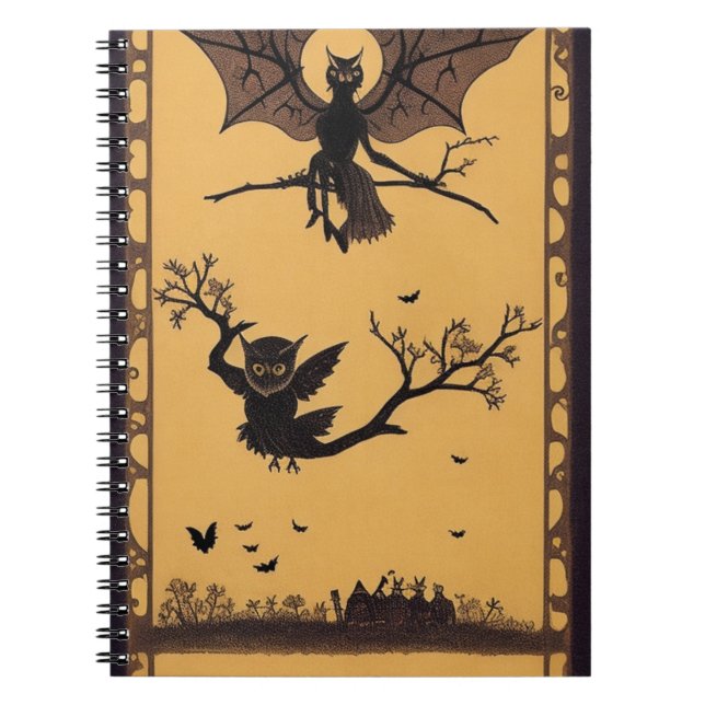 Carnet inspiré par la magie d'Halloween Samhain (Devant)
