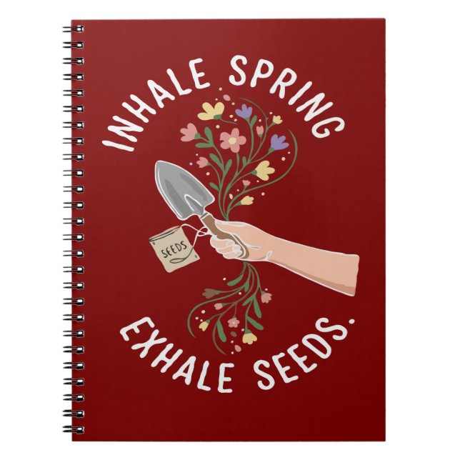 Carnet Inspirez le Printemps Expirez les Graines Enthousi (Devant)