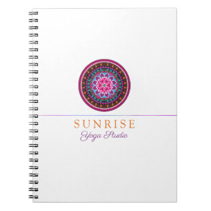 Carnet Instructeur de yoga, Wellness Mandala studio desig