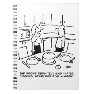 Carnet Instructions de recette suivies lors de la cuisson