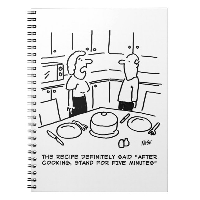 Carnet Instructions de recette suivies lors de la cuisson (Devant)