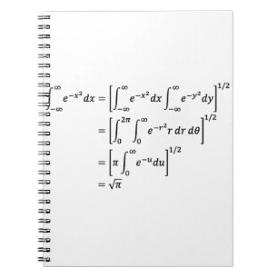 Carnet intégrale gaussienne, mathématiques et science