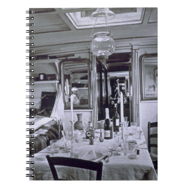 Carnet Intérieur d'un bateau du Nil (photo de b&w) (Devant)