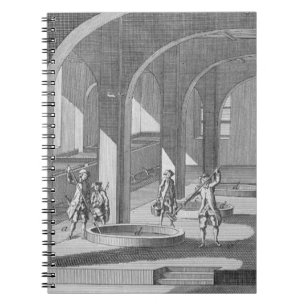 Carnet Intérieur d'une savonnerie, illustration pour une