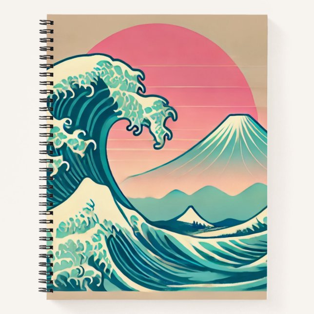 Carnet Interprétation moderne de la Grande Vague (Devant)