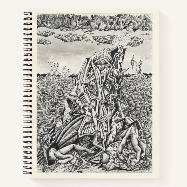 Carnet Intimidation, dessin à l'encre indienne (Devant)