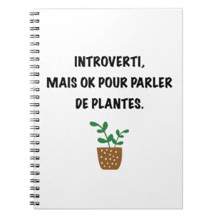 Carnet Introvertis et plantes.
