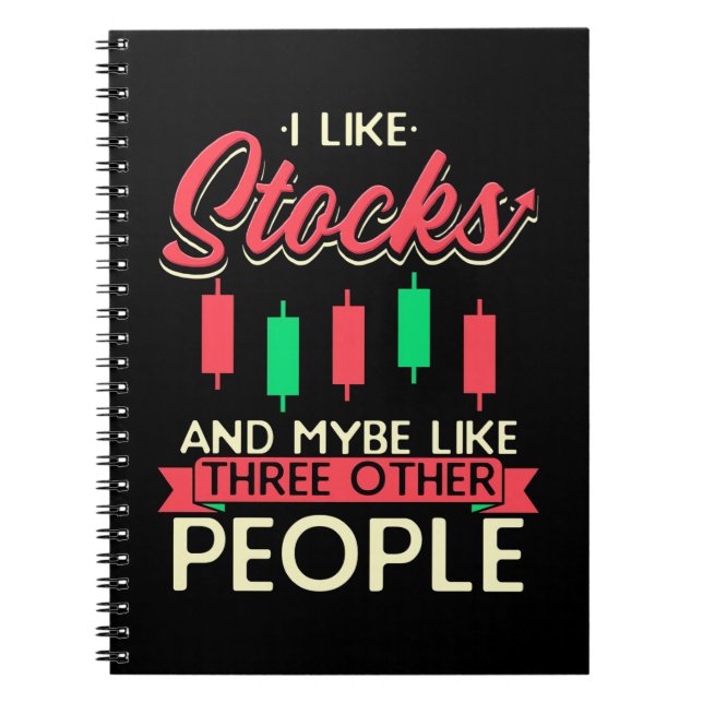 Carnet Investisseur J'aime Les Actions (Devant)