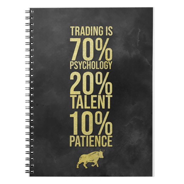 Carnet Investor Trading Talent Patience (Devant)