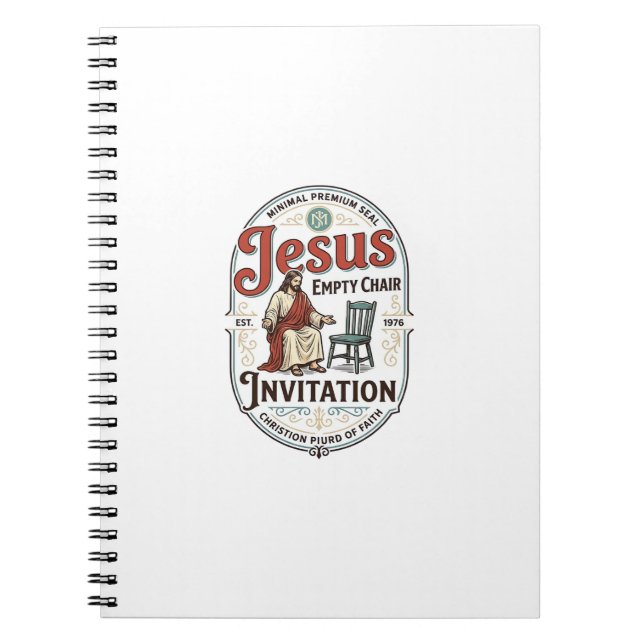 Carnet Invitation Jésus Chaise Vide Invitation Jésus Chai (Devant)