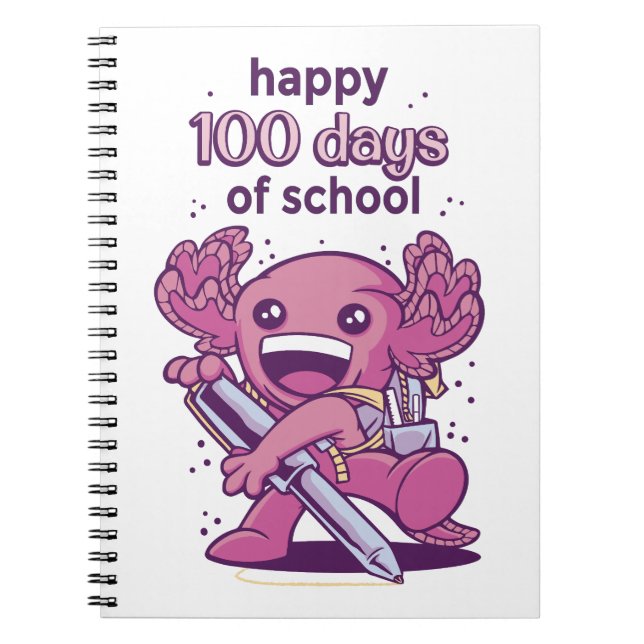 Carnet Invitation pour 100 jours d'école (Devant)