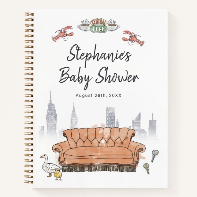 Carnet Invité à la Baby Shower Central Perk FRIENDS™ (Devant)