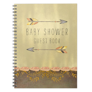 Carnet Invité du Baby shower de la flèche tribale