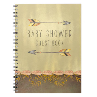 Carnet Invité du Baby shower de la flèche tribale