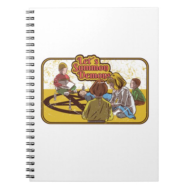 Carnet Invoquer des démons rétro vintage horreur (Devant)