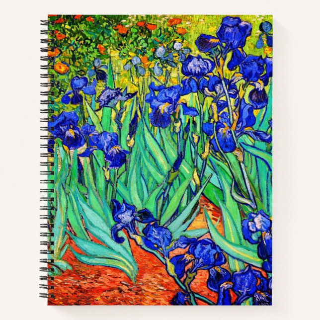 Carnet Irises par Vincent Van Gogh (Devant)