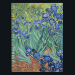 Carnet Irises | Vincent van Gogh<br><div class="desc">Irises (1889) de l'artiste post-impressionniste néerlandais Vincent Van Gogh. La peinture paysagère originale est une huile sur toile montrant un jardin de fleurs d'iris en fleurs. Utilisez les outils de conception pour ajouter du texte personnalisé ou personnaliser l'image.</div>