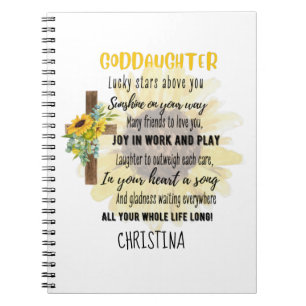 Carnet Irish Blessing For GODDAUGHTER - Cadeau Personnali