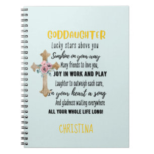 Carnet Irish Blessing for Goddaughter Teen or Child Named