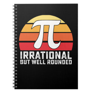 Carnet Irrationnel Mais Bien Arrondi Pi Day Math Vintage