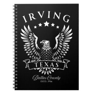Carnet Irving comté de Dallas Texas Vintage Eagle