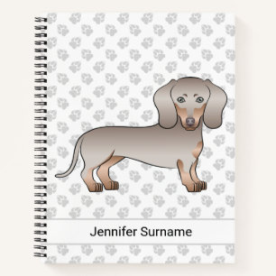 Carnet Isabella Et Tan Court Poil Chien Teckel Et Texte