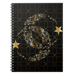 Carnet Islamic Floral Moon and Star