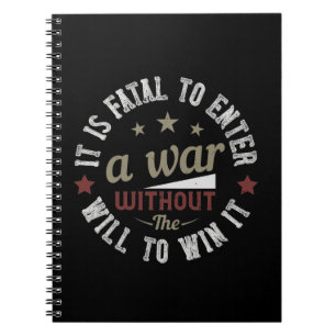 Carnet It is fatal to enter a without the will to win