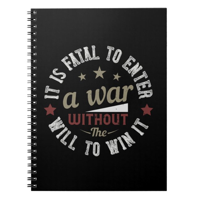 Carnet It is fatal to enter a without the will to win (Devant)