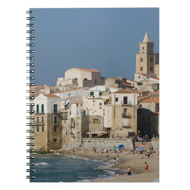 Carnet Italie, Sicile, Cefalu, Ville avec Duomo de (Devant)