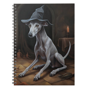 Carnet Italien Greyhound Citrouille Halloween effrayant