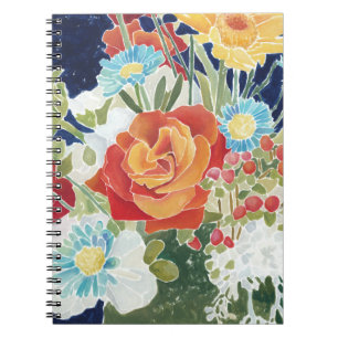 Carnet IV floral de minuit