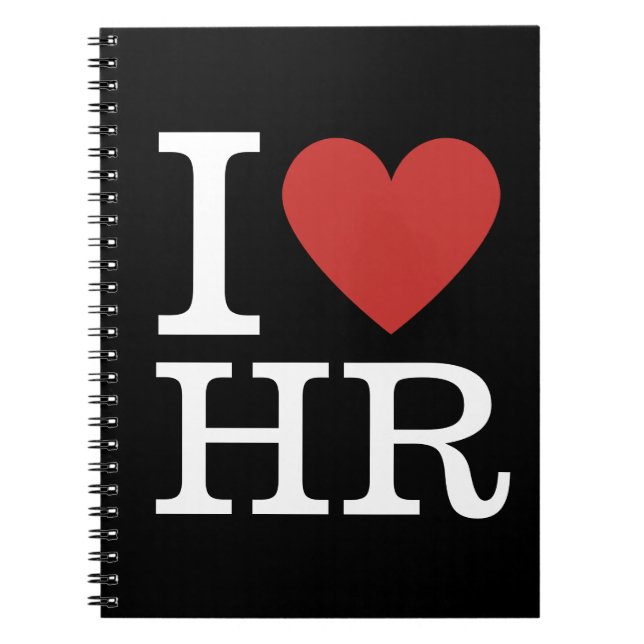 Carnet J'❤️ aime les RH pour les employés Spiral PERSONNA (Devant)