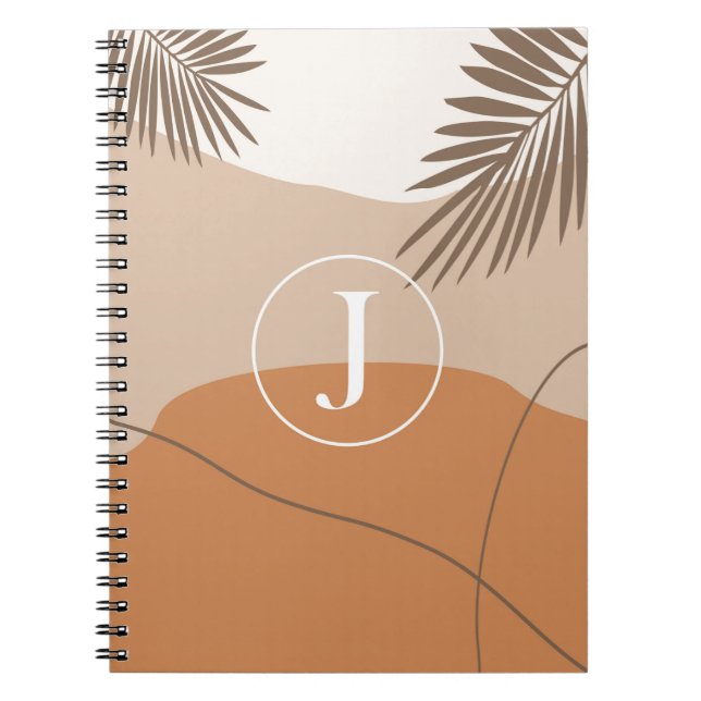Carnet J - Lettre initiale de monogramme J Conception abs (Devant)