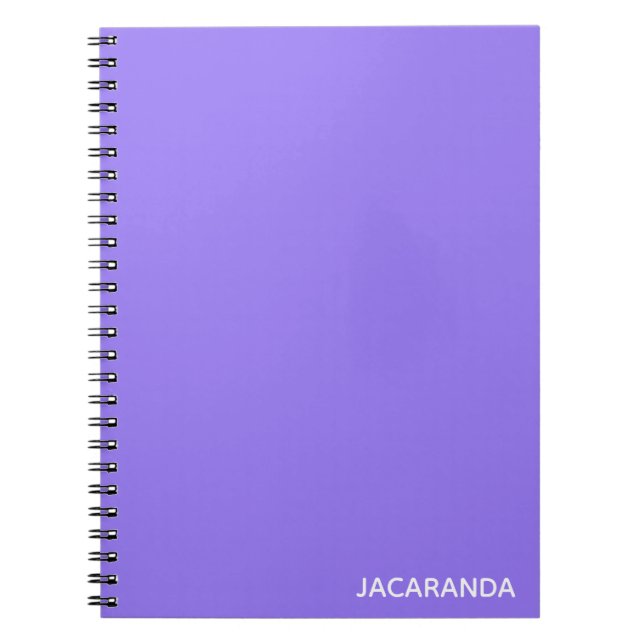 Carnet Jacaranda purple color (Devant)