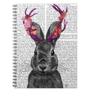Carnet Jackalope avec Antlers roses