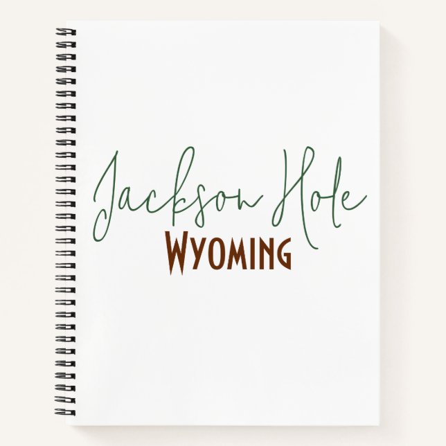 Carnet Jackson Hole, Wyoming Souvenir de Voyage (Devant)