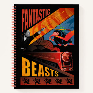 Carnet Jacob Kowalski Fantastic Beasts Poster vintage