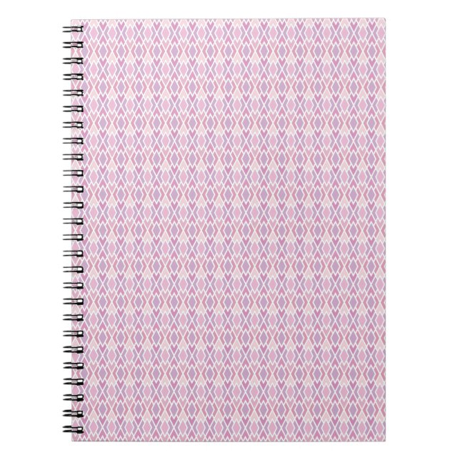 Carnet Jacquard rose (Devant)
