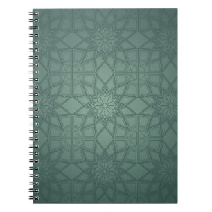 Carnet Jade Green Ornate Motif géométrique