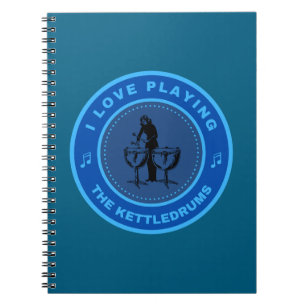 Carnet J'adore jouer de la batterie Kettledrums
