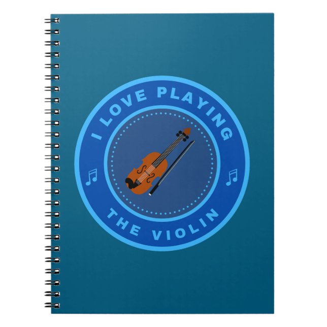 Carnet J'adore jouer du violon (Devant)