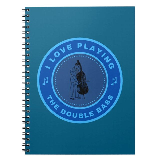 Carnet J'adore jouer la Double Basse (Devant)