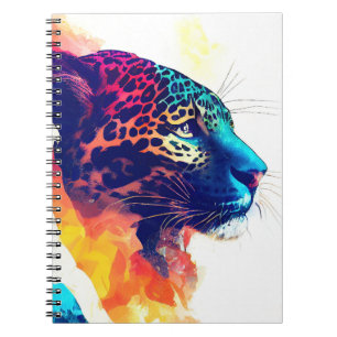 Carnet Jaguar Wild Nature Animal Color Art Peinture