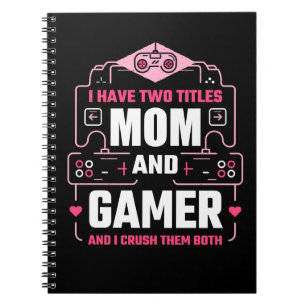 CARNET J'AI DEUX TITRES MOM ET GAMER