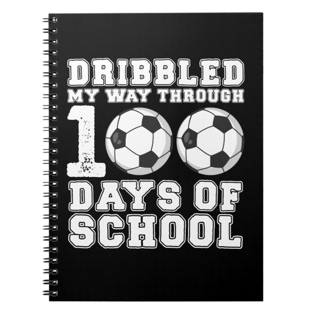 Carnet J'ai dribblé mon chemin à travers 100 jours de soc (Devant)